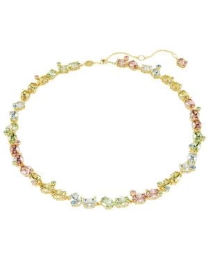 Swarovski Gema Tennis Mixed Cuts Necklace - Metallic