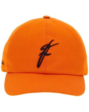 Ferragamo Signature Script Baseball Cap - Orange