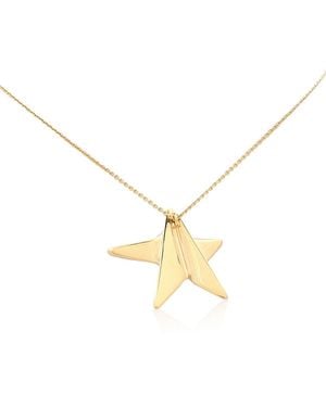 Ferragamo Ladies Star Pendant Necklace - Metallic