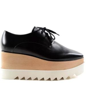 Stella McCartney Elyse Platform Lace-Up Shoes - Black