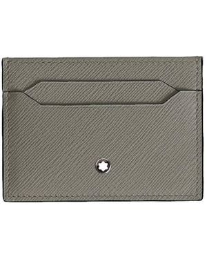 Montblanc Sartorial Leather Card Holder - Grey