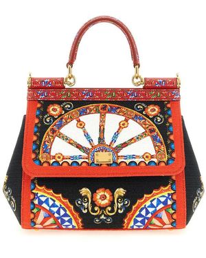 Dolce & Gabbana Dolce & Gabbana Sicily Top Handle Bag - Red