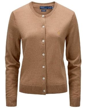 Polo Ralph Lauren Long Sleeve Cardigan - Brown