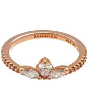 PANDORA Ladies Sparkling Herbarium Cluster Ring - Brown