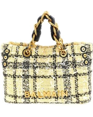 Balmain 'Soft Cabas Small' Shopping Bag - Metallic
