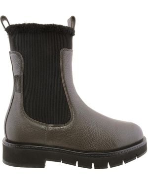 Ferragamo Lined Chelsea Rook F1 Boots - Black