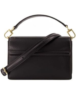 TOTEME Mini-T Flap Shoulder Bag - Black
