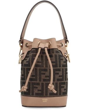 Fendi Iconic Small Mon Tresor Bucket Bag - Black