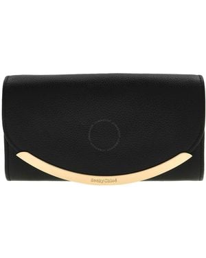 See By Chloé Lizzie Long Leather Wallet - Black