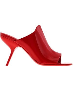 Ferragamo Ferragamo Era X5 Patent Leather Mules - Red