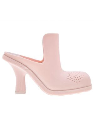 Burberry Equestrian Knight Highland Rubber Mules, Brand Size 39 (Us - Pink