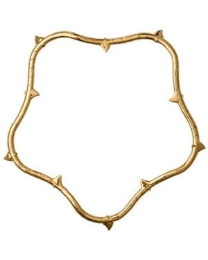 Burberry Rose Vine Clip Closure Necklace - Metallic