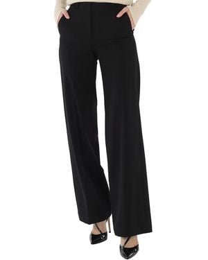 MM6 by Maison Margiela Mm6 Ladies Wide-Leg Tailored Trousers - Black