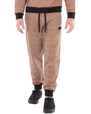 COACH Signature Essential Joggers - Brown
