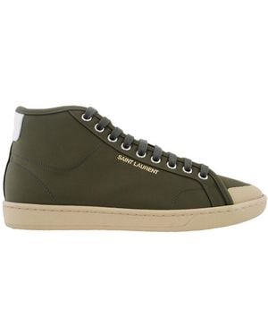 Saint Laurent Court Classic Sl 39 Midtop Trainers, Brand Size 38 Us - Green