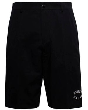 KENZO Paris Chino Bermuda Shorts, Brand Size 44 (Us - Black