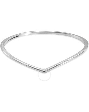 PANDORA Sterling Wishbone Bangle - Metallic