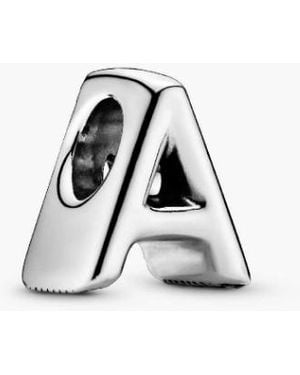 PANDORA Letter A Charm - Black