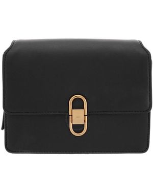 Fossil Small Avondale Leather Crossbody Bag - Black