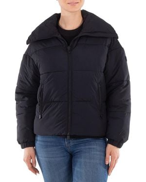 Save The Duck Hina High-Rise Stand Collar Jacket, Brand Size 0 - Black