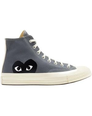 Comme des Garçons Play X Converse High-Top Trainers, Brand Size 7 Us - Blue