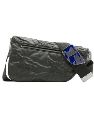 Burberry Medium Shield Messenger Bag - Grey