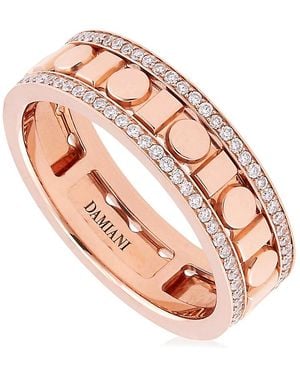 Damiani Belle Epoque Reel God 0.38 Ct Diamond Ring, Size 13 - Pink