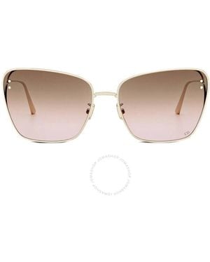 Dior Miss B2u Brown Gradient Butterfly Sunglasses Cd40095u 33f 63 - Yellow