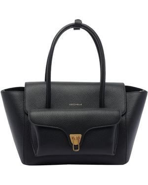 Coccinelle Double Beat Shoulder Bag - Black