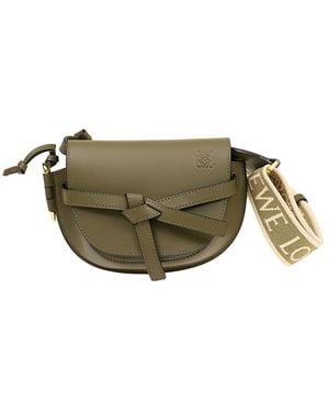 Loewe Autumn Mini Gate Dual Bag - Green