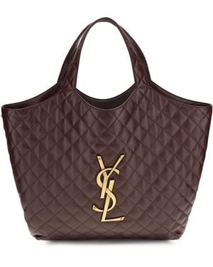 Saint Laurent Icare Shoulder Bag - Brown