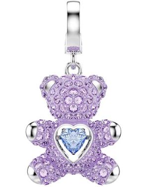 Swarovski Idyllia Crystal Teddy Charm - Purple
