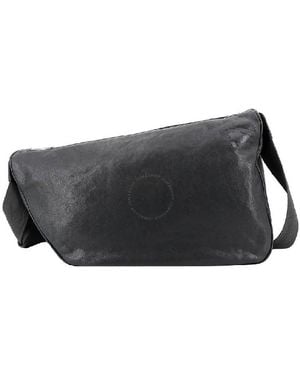 Burberry Shield Leather Messenger Bag - Black