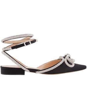 Mach & Mach Mach Mach Crystal Embellishments Flats, Brand Size 36 (Us - Black