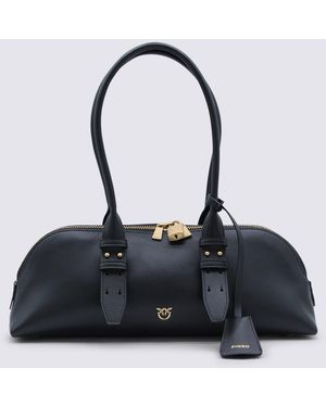 Pinko Leather Escape Top Handle Bag - Black