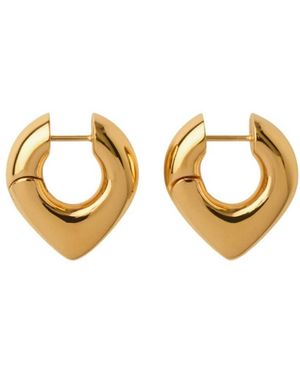 Burberry Plated Thorn Hoop Earrings - Metallic