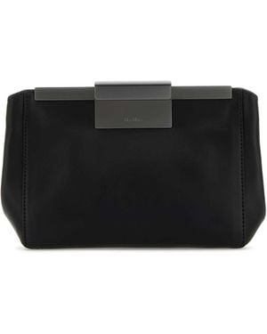 Max Mara Leather Belt Bag - Black
