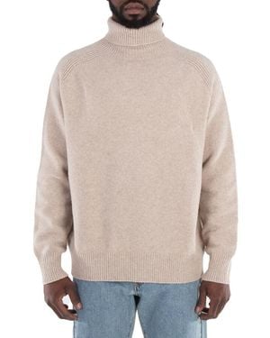 BOSS Long Sleeve Wool Sweater - Grey