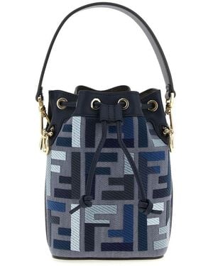 Fendi Mon Tresor Mini Bucket Bag - Blue