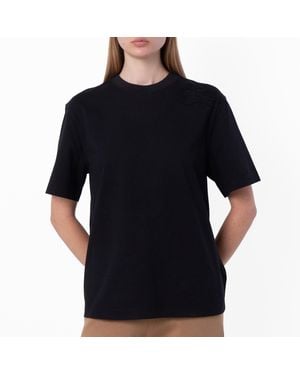 Burberry Crew-Neck Cotton Jersey T-Shirt - Black