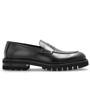 Ferragamo Aukland Leather Penny Loafers - Black