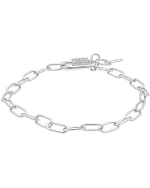Apm Monaco Sterling Chain Bracelet - White