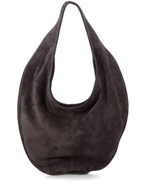 Maeden Market Grape Suede Tote - Black