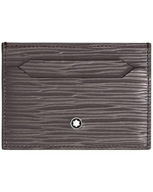 Montblanc 4810 Leather 5Cc Card Holder - Metallic