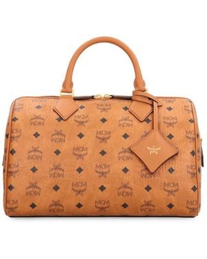 MCM Boston Ella Handbag - Brown