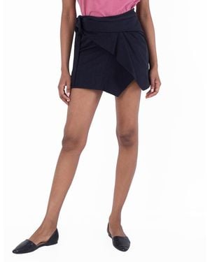 Isabel Marant Berenice Mini Wrap Skirt - Blue