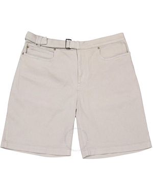 ZEGNA Cotton Twill Shorts, Brand Size 54 Us - White
