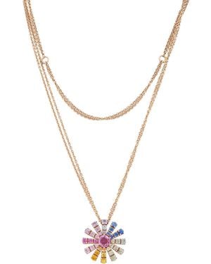 Damiani Margherita 18K Rose Diamond Necklace - Metallic