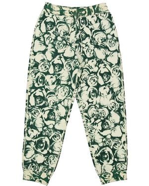 Burberry Rose Wool Jogging Trousers - Green