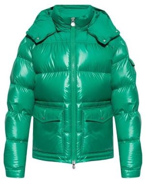 Moncler Masaya Short Down Hooded Jacket - Green